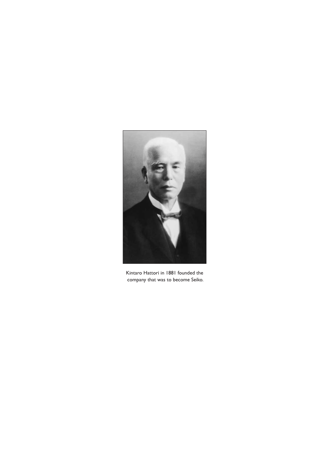 Kintaro Hattori in 1881 Founded the Company That Was to Become Seiko