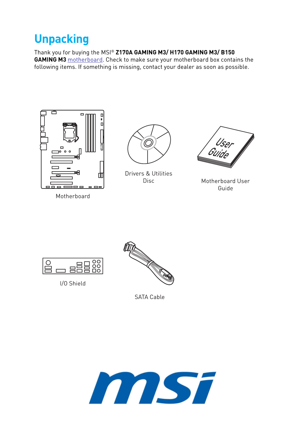 MSI Computers Motherboards Users Manual