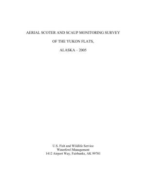 Aerial Scoter and Scaup Monitoring Survey of the Yukon Flats Alaska