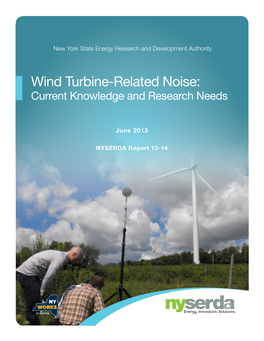 Wind Turbine Related Noise: Current Knowledge and Research Needs