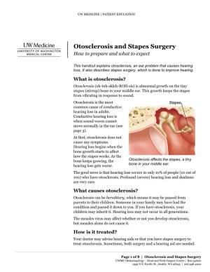 Otosclerosis and Stapes Surgery | How to Prepare and What to Expect |