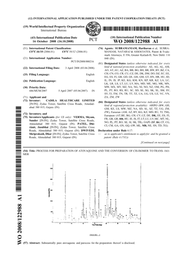 WO 2008/122988 Al