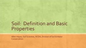Basic Soil Properties