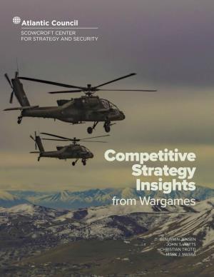 Competitive Strategy Insights from Wargames