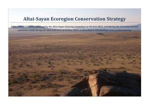 PDF Altai-Sayan Ecoregion Conservation Strategy