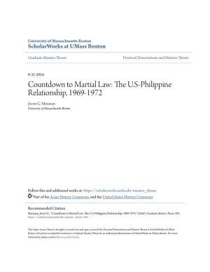 Countdown to Martial Law: the U.S-Philippine Relationship, 1969