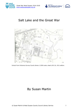 Salt Lake and the Great War