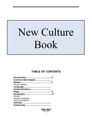 New Culture Book
