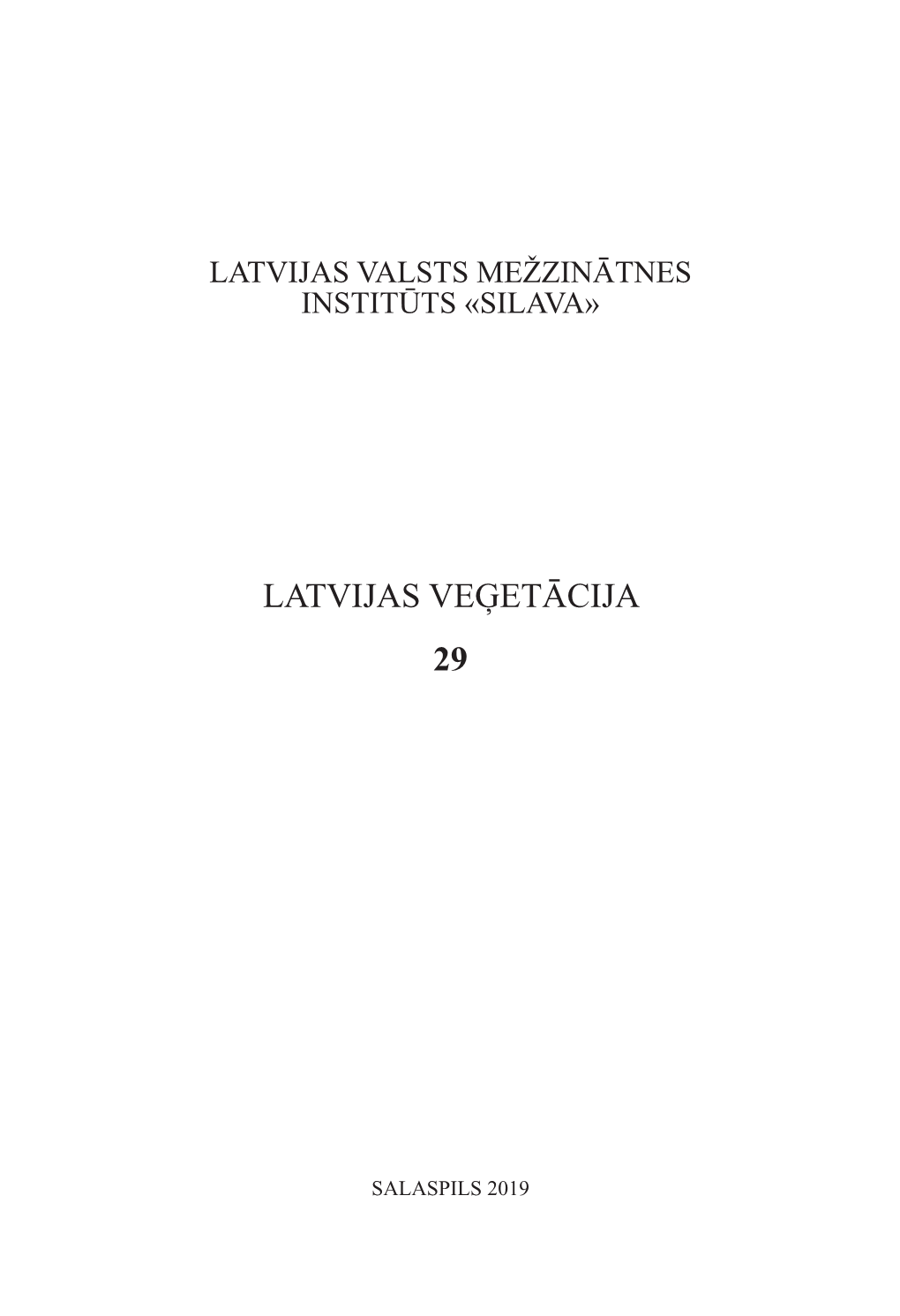 Latvijas Veģetācija 29