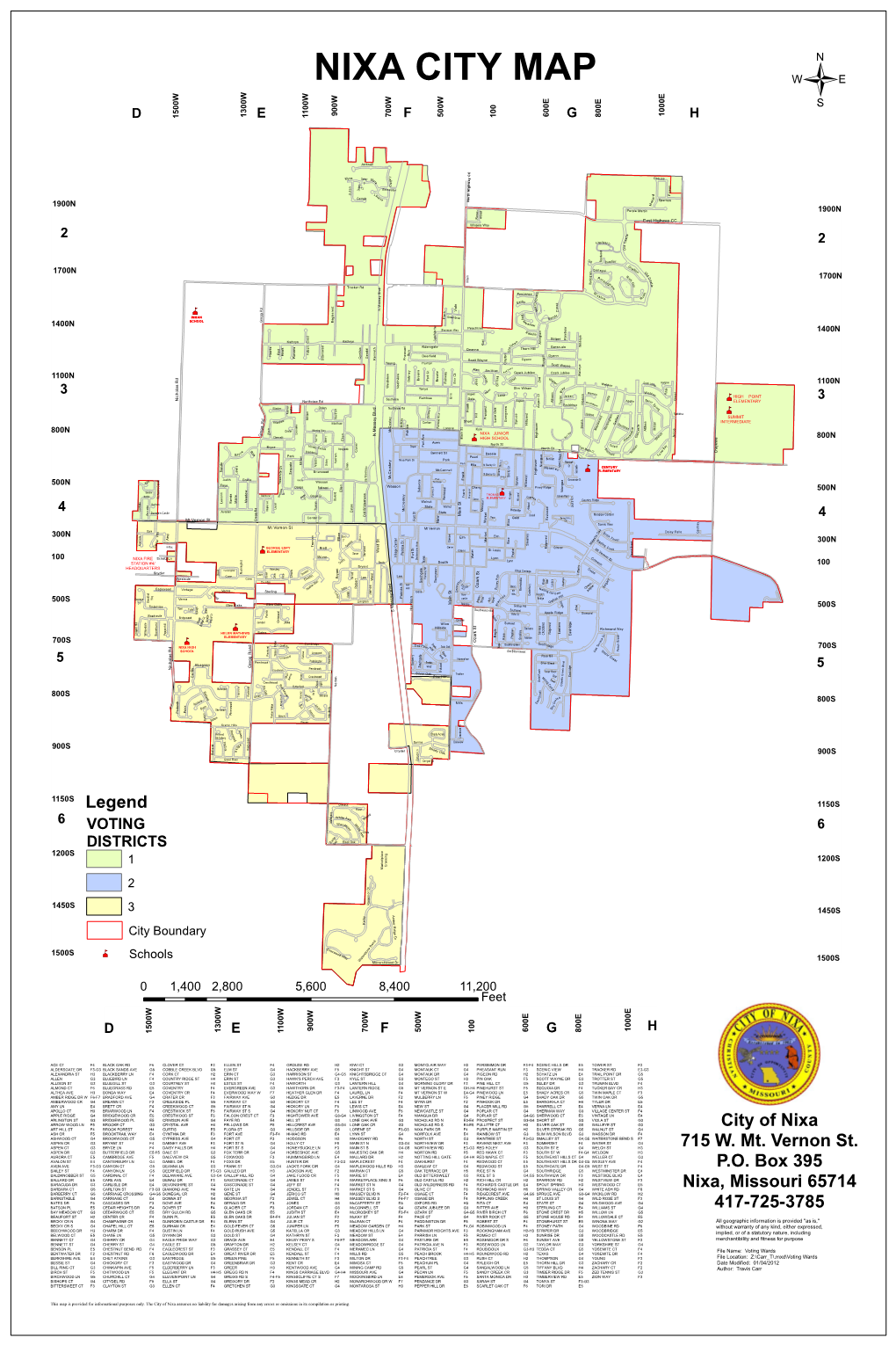 City of Nixa 715 W. Mt. Vernon St. P.O. Box 395 Nixa, Missouri 65714 417