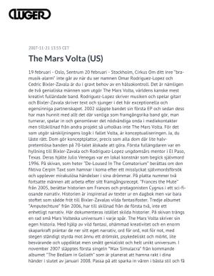 The Mars Volta (US)