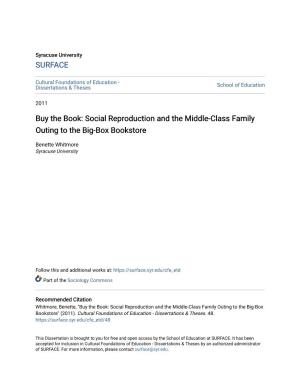 Buy the Book: Social Reproduction and the Middle-Class Family Outing to the Big-Box Bookstore