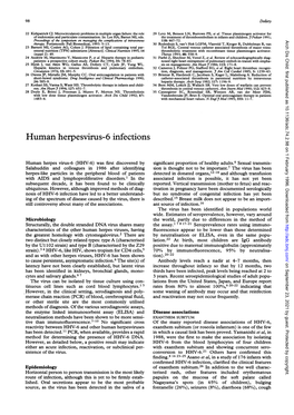Human Herpesvirus-6 Infections