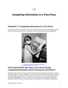Competing Information in a Free Press