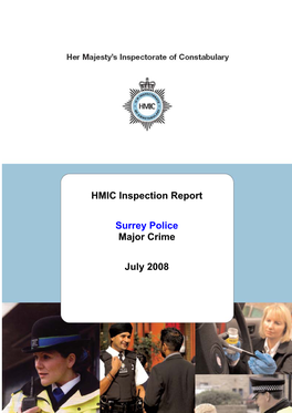 Surrey Police – HMIC Inspection Report