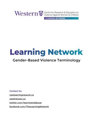 Gender-Based Violence Terminology