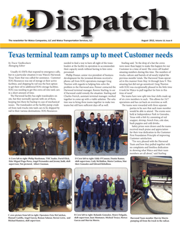 Texas Terminal Team Ramps up to Meet Customer Needs