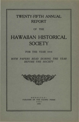 Hawaiian Historical Society