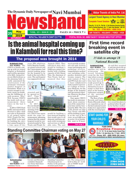 Is the Animal Hospital Coming up in Kalamboli for Real This Time?
