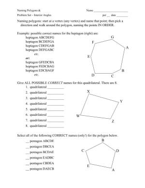 Naming Polygons and Interior Angles.Pdf