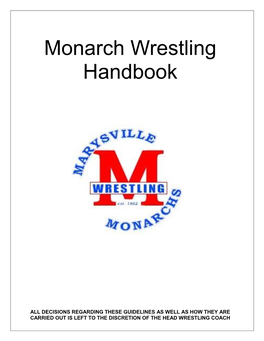 Monarch Wrestling Handbook