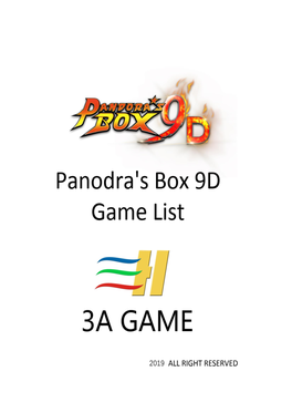 Pandoras Box 9D Arcade Versi