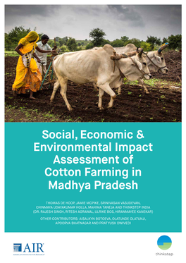 Social, Economic and Environmental Impact Assessment of Cotton