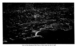 City of New Rochelle, New York, As Seen from the Air in 1938