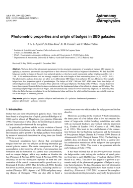 Photometric Properties and Origin of Bulges in SB0 Galaxies