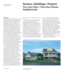 Reviews | Buildings + Projects Clemson University Five Years After—Three New Orleans Neighborhoods