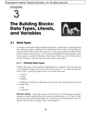 The Building Blocks: Data Types, Literals, and Variables