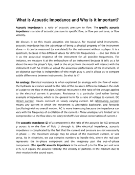 What Is Acoustic Impedance and Why Is It Important?