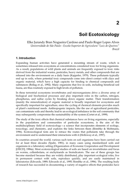 Soil Ecotoxicology