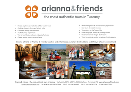 Become a Friend of Arianna & Friends. Meet Us And