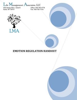 EMOTION REGULATION HANDOUT 6 (Emotion Regulation Worksheets 4, 4A) (P