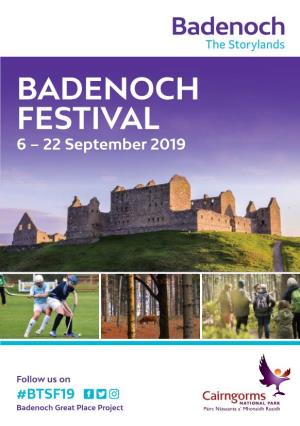 BADENOCH FESTIVAL 6 – 22 September 2019