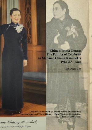 The Politics of Celebrity in Madame Chiang Kai-Shek's