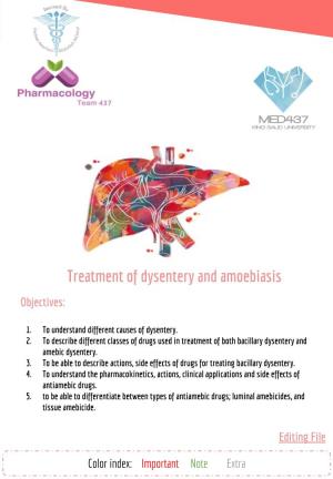 3-Treatment of Dysentery and Amoebiasis .Pdf