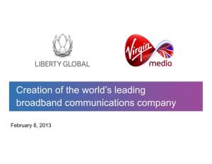 Liberty Global and Virgin Media Investor Presentation