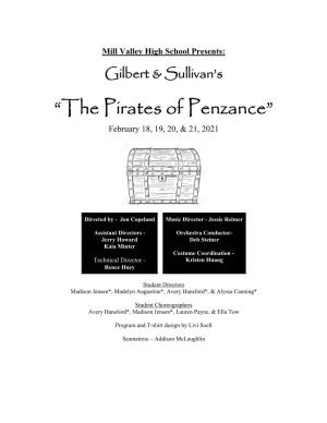 The Pirates of Penzance Program