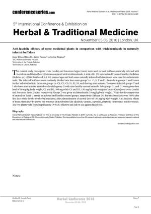 Herbal & Traditional Medicine