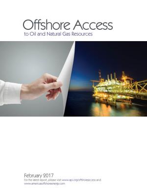 Offshore Access to Oil and Natural Gas Resources