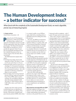 The Human Development Index