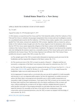 United States Trust Co. V. New Jersey