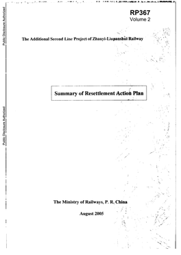 Summary of Resettlement Actioix