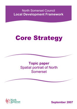 Spatial Portrait of North Somerset Topic Paper.Pdf