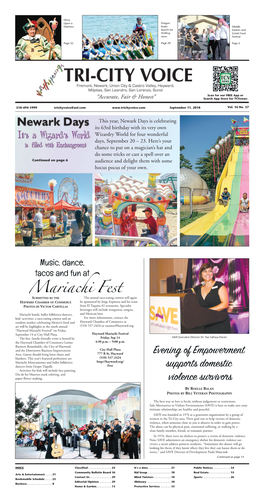 This Year, Newark Days Is Celebrating Its 63Rd Birthday with Its Very Own Wizardry World for Four Wonderful Days, September 20 – 23