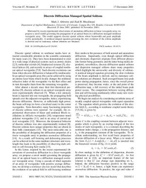 Discrete Diffraction Managed Spatial Solitons