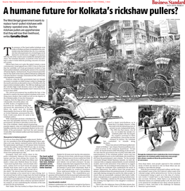 A Humane Future for Kolkata's Rickshaw Pullers?