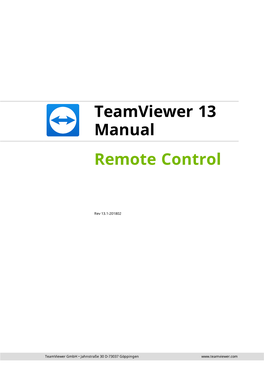 Teamviewer Remote Control Window